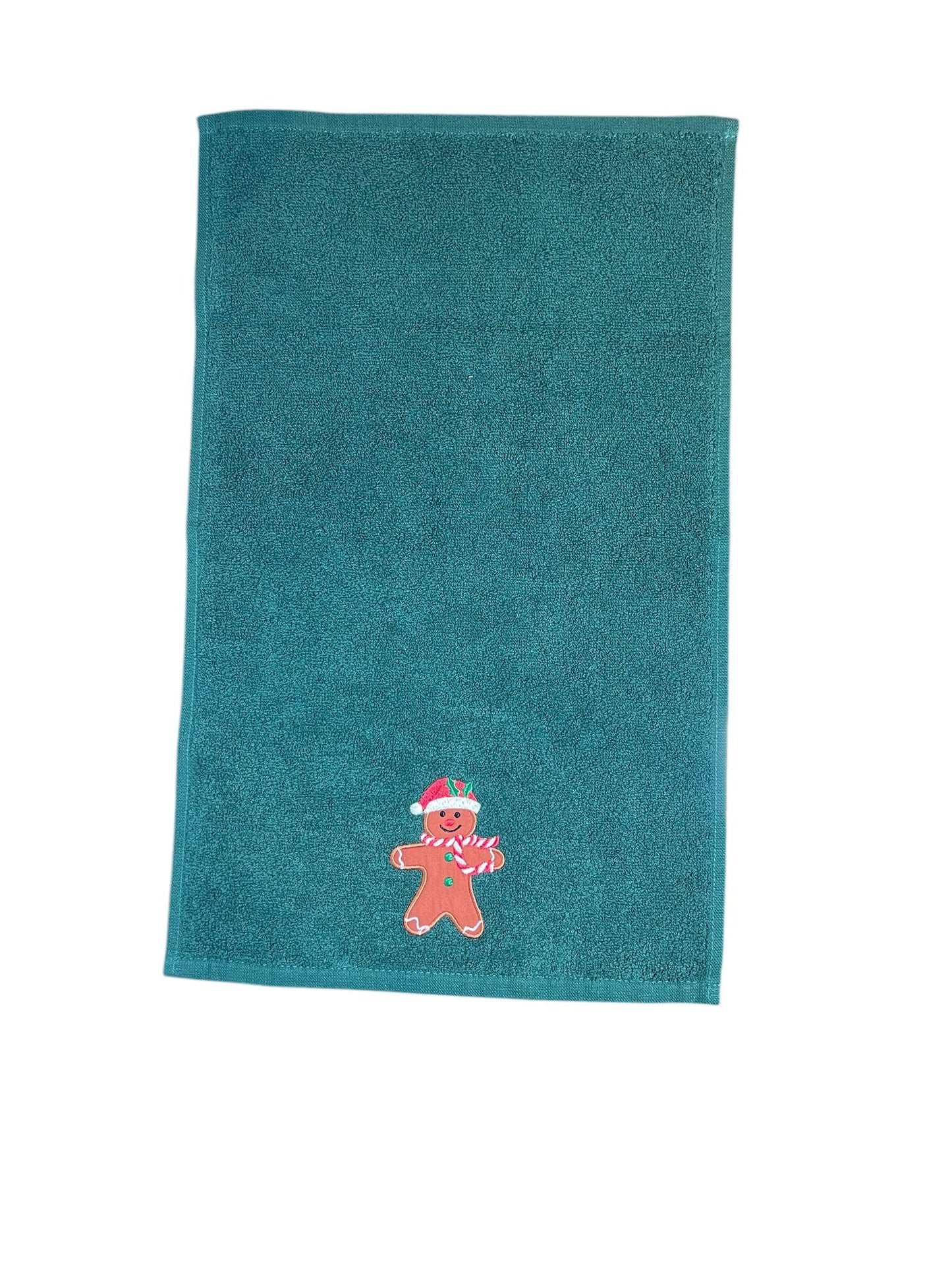 Matris Home Embroidered Christmas Face Towel Hand Made 100% Turkish Cotton 30x50cm